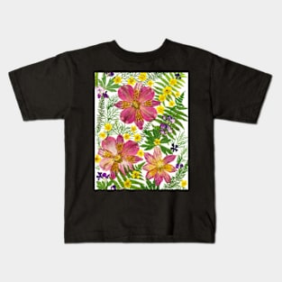 Floral Fantasy Art Print Pink Alstroemeria Botanical Poster Home Decor Wall Art Kids T-Shirt